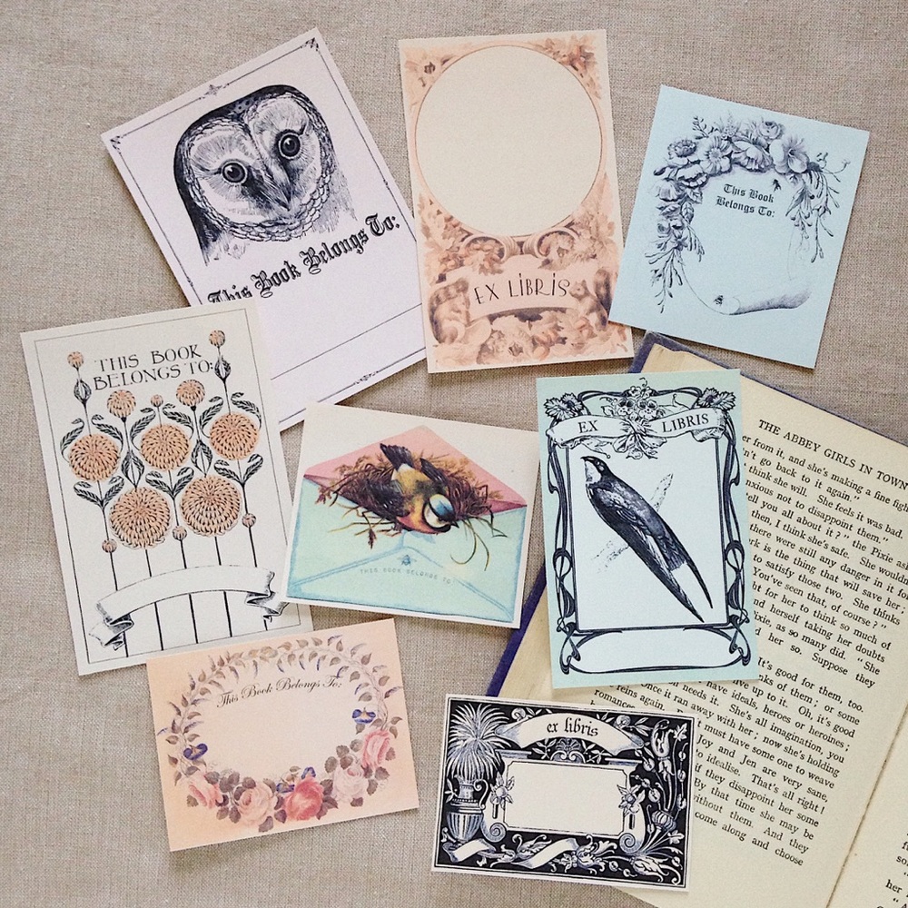 Set of Art Bookplates (16 pcs)